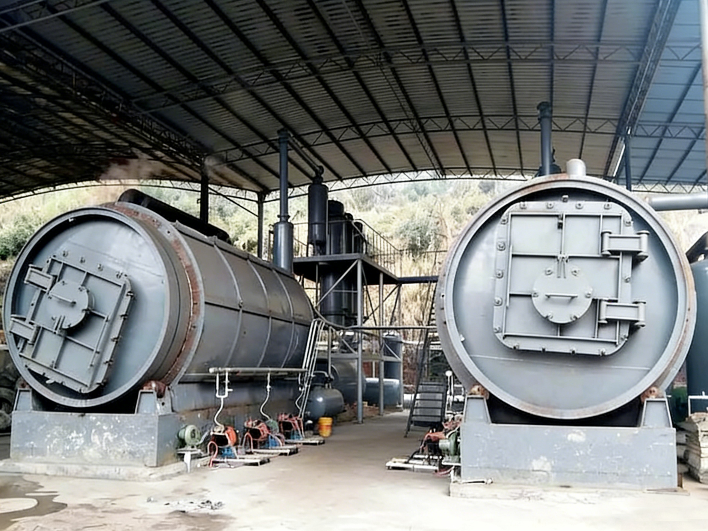 废塑料裂解不凝气